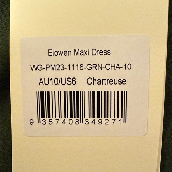 Peppermayo Chartreuse Halter Maxi Dress - Picture 8 of 8